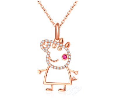 六桂福推出“小猪佩奇”猪年特别款珠宝首饰