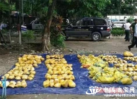 缅甸警方查获非法运输玉石翡翠2349公斤